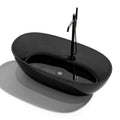 Multi-color Crystal Bath Couple Transparent Resin Artificial Stone Independent Integrated Molding Goose Egg Black Bathtub
