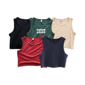 Best Quality Women Summer Wear Custom Cropped 100%Cotton Women's Elastic Fitness Sleeveless Tank Top