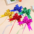 Handmade 50mm Pearl Color Bow Flower Wedding Valentine's Day Car Decoration Christmas Gift Packaging Party Streamer Confetti