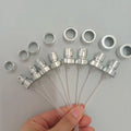 Free Sample 13 15 18 20mm Aluminium-Plastic Sprayer Silver Non Spill Fine Mist Sprayer Perfume Crimp Sprayer Pump