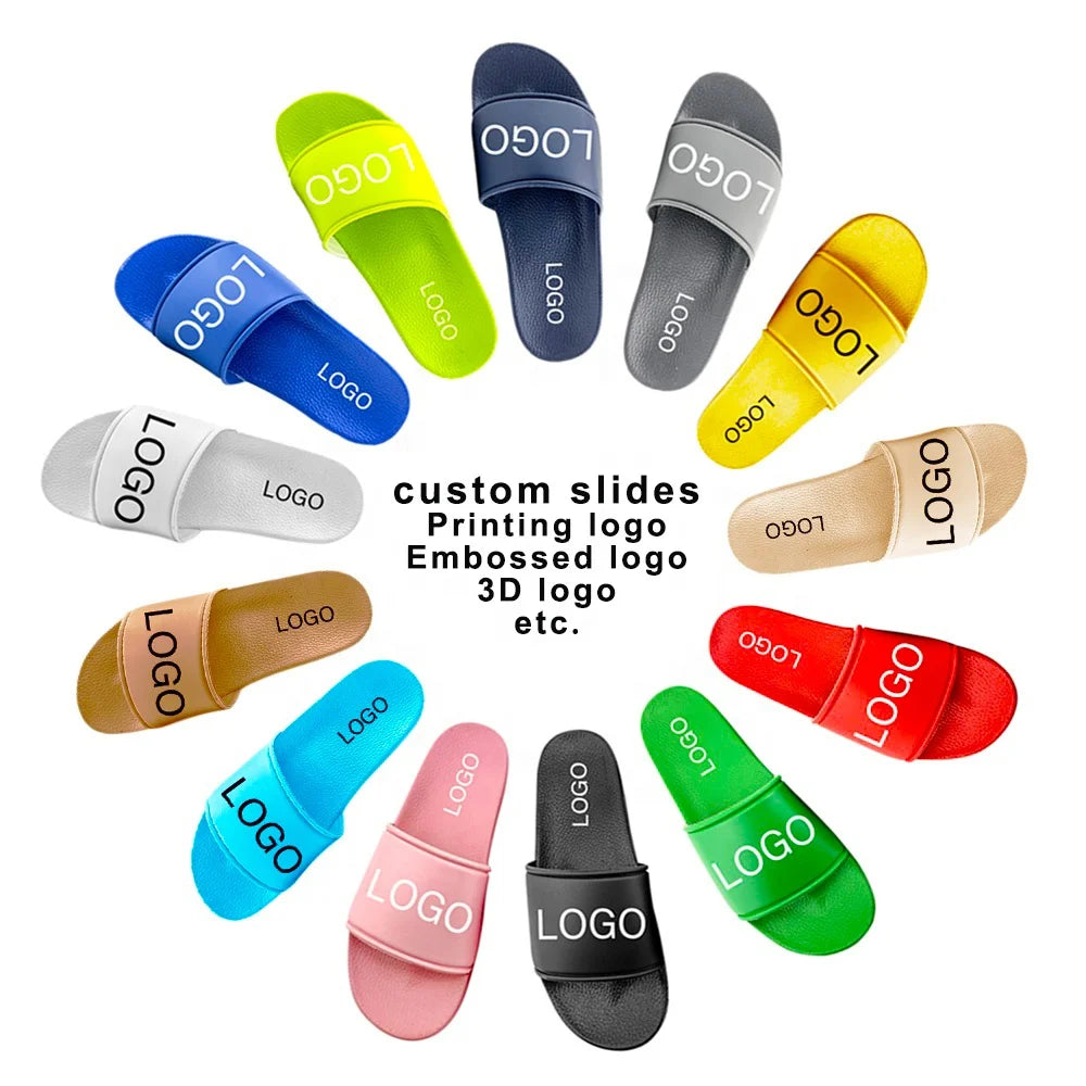 2021 Latest Design Mens Pvc Sandals Men Slides Black Slipper Custom logo Men Slipper Slide for Women