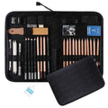 SINOART 41pcs sketch pencil set In Stock Art Sets In Terylene Zipper Storage Case Drawing pencil set for KID