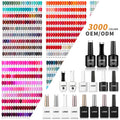 JTING Nails Gel Suppliers Free Sample 3000 Colors Gel Nail Polish Uv OEM Custom Your Own Brand Nail Gel Polish Bottles Empty