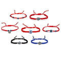 Men's Fashion Handmade D-evil Eye Bracelet Adjustable Lucky Red String Rope Woven Bracelet