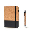 Custom Logo Eco-friendly A5 Cork Wood Cover Notebook with Cork Pen
