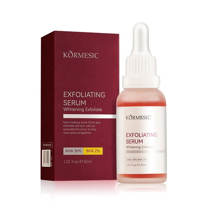 KORMESIC Beauty Facial Essence Private Label Whitening Natural Exfoliating Bha Aha Skin Care Face Serum