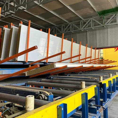 Industrial Design Style Low Price Fireproof 50mm Rock Wool Sandwich Wall Panel High Density Insulated Rock Wool Panel