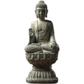 Handcrafted Coloured Polyresin Indian Gods Buddha Statues Lotus Candle Holder Home Decor Garden Sacred Spaces Buddhism Luxury