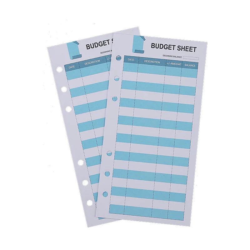 Custom A6 Budget Tracker Sheet Budget Sheets Tracker Sheet Personal Business Cash Planner Notebook Budget Binder