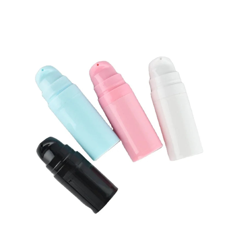 Eye Lash Serum Airless Bottle 5ml 10ml 15ml Pink Blue White Black Clip Cap Empty Mini Portable Refillable Airless Bottle