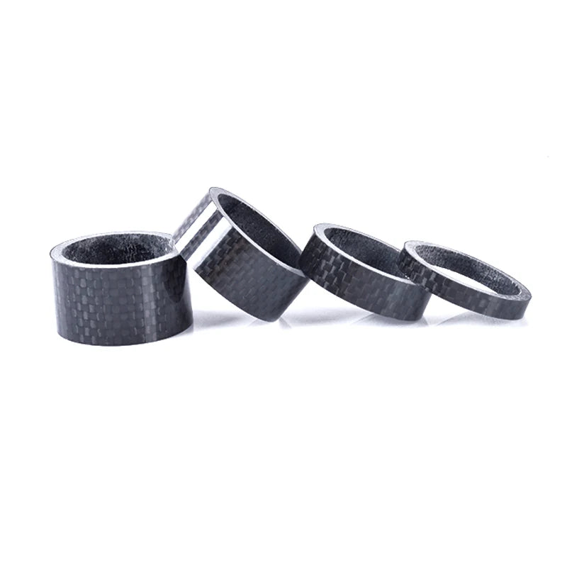 28.6mm Carbon Fibre Spacer MTB Bike Fork Washer Road Bicycle Headsets Washer Bicycles Carbon Headset Stem Spacers 1 1/8