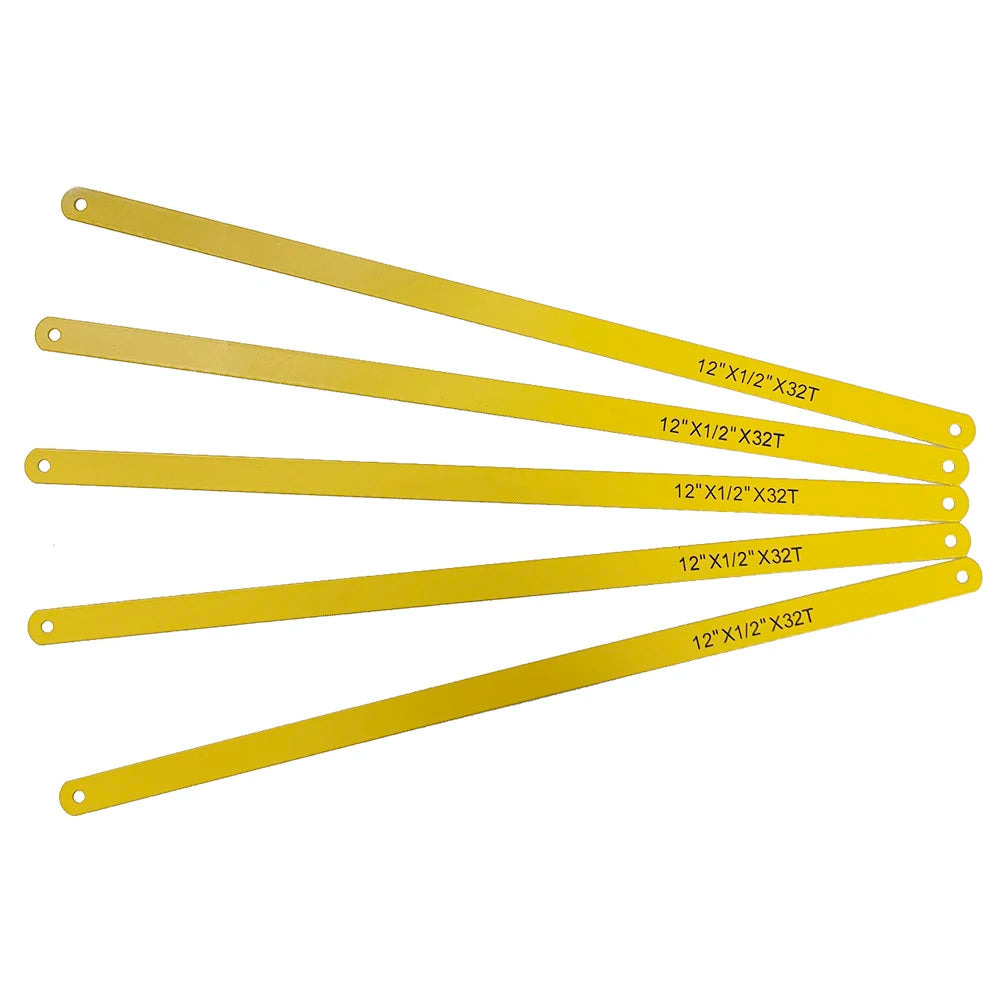 IMPA 613453 32T 300MM Industrial Grade High Speed Steel Hacksaw Blade for Drywall/Metal/Plastic/Wood/PVC Cutting
