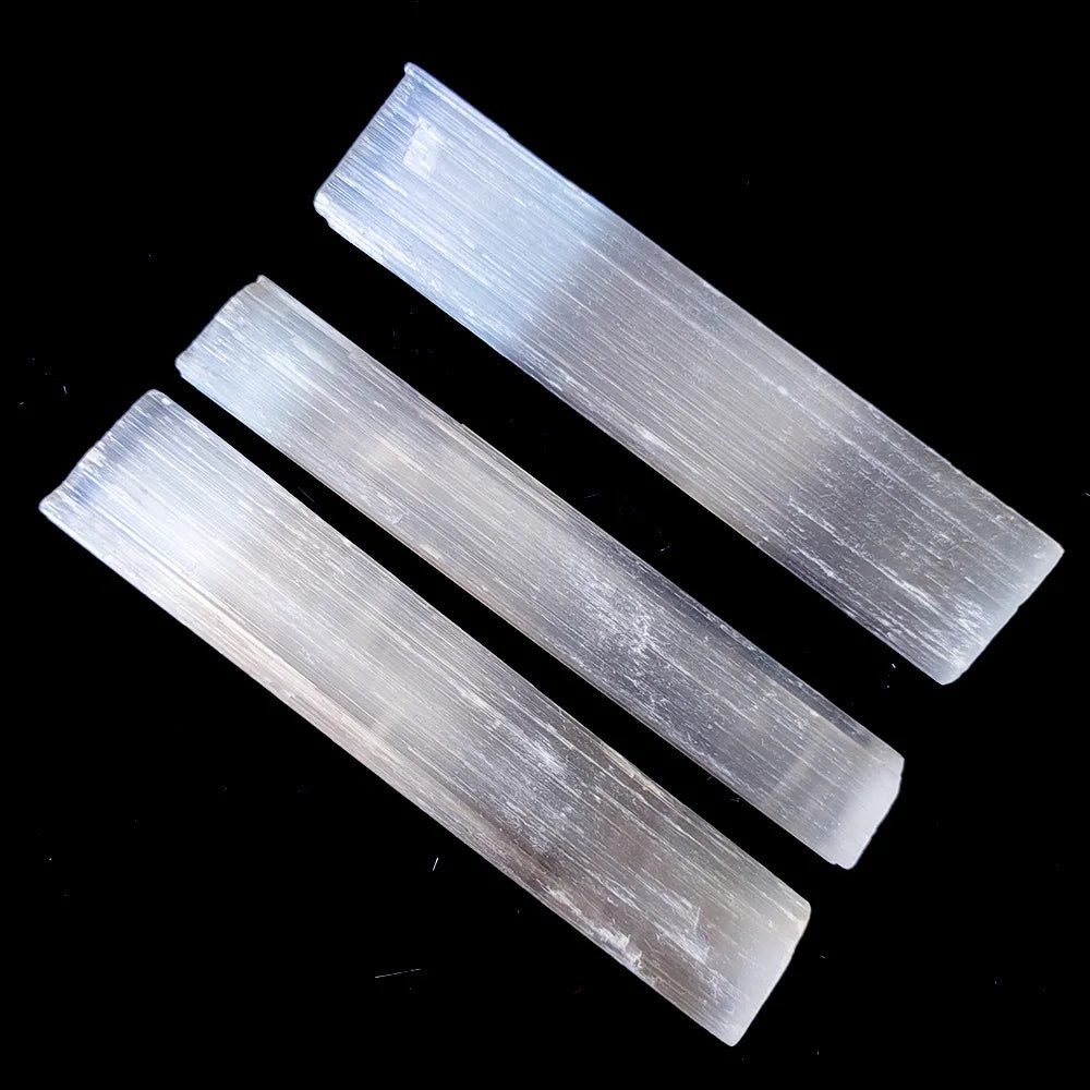 Showpieces for Home Decoration Dark Plaster Stone Point Selenite Point Tower Gemstone White Crystal Wand for Decoration