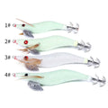 4.0# 3.5# 3.0# Luminous White Wood Shrimp Fishing Lures Various Size Handmade Artificial Bait MegaBDM