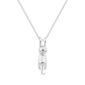2021 Women's Fashion Link Chain Necklace Pendant 925 Sterling Silver Cute Cat for Wedding Engagement Party Festival Gift Jewelry