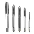 5pcs Hss 6542 Hand Screw Thread Metric Plug Tap Screw Taps Drill Bit Set M3 M4 M5 M6 M8 Straight Flute Thread Screw Tap