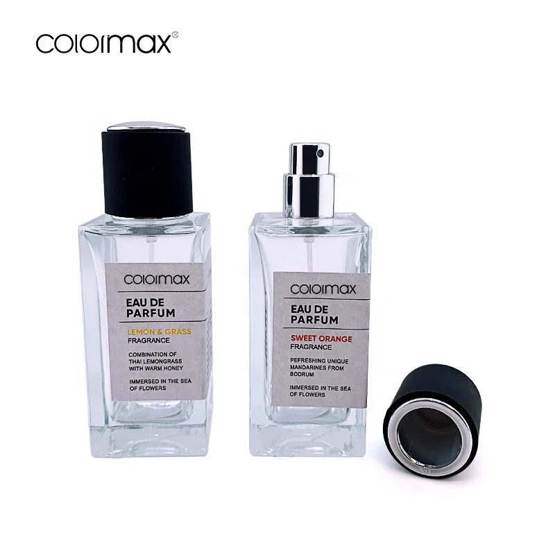 Luxury 50ml Glass Perfume Bottle with Screw Lid Factory Stock 30ml Empty Spray Perfume Bottle Luxury Perfume Diffuser Bottle