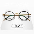 Air Titanium Optical Glasses Flexible Prescription Eyewear with Gold Oval Spectacles Solid Pattern Eyeglass Frames