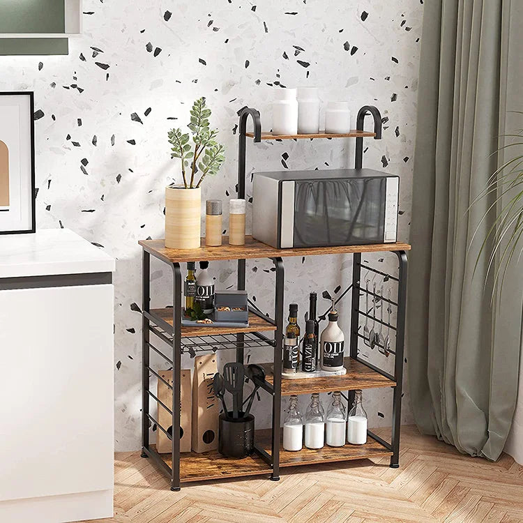4 Layer Restaurant Dish Pot Pan Stainless Steel Metal Kitchen Storage Shelf Rack Premium Quality Kitchen Organizer