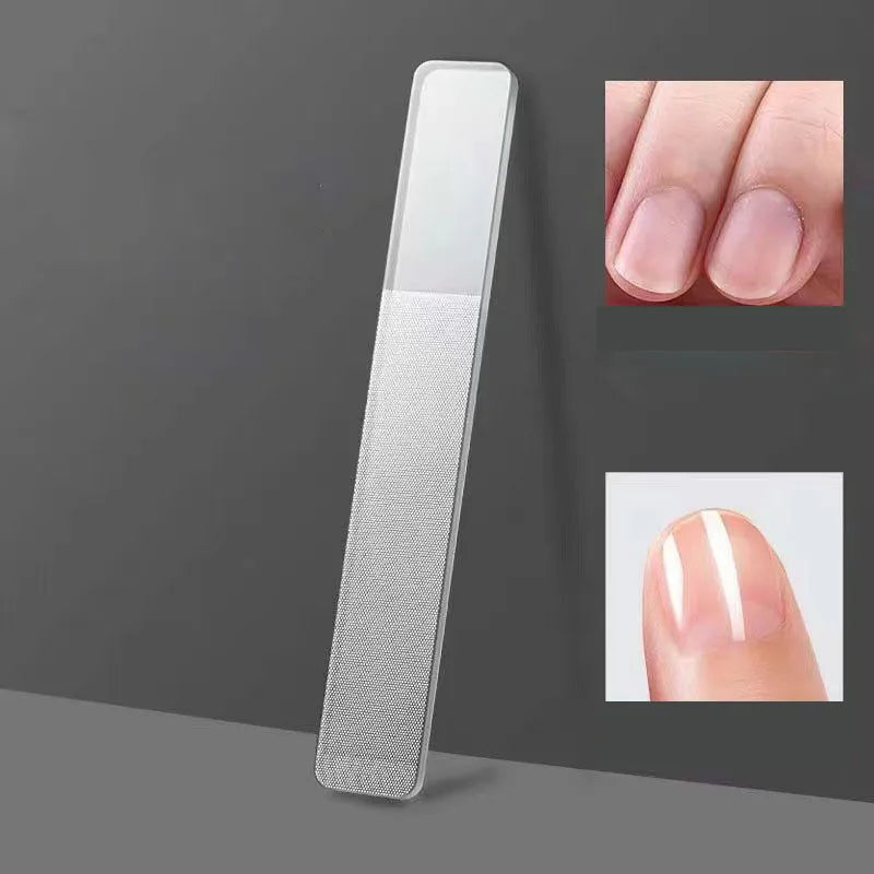 Wholesale Double-Sided Nano Glass Nail File for Natural Nails Customized Packaging Manicure Tool