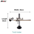 JINSLU 36x33cm Copper Welding Torch Holder MIG/TIG Clamp Mountings with V-shaped Groove