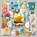 50PCS Factory Hot Camera Stickers Vinyl Original Texture Picture Book Style Small Elements Stickers