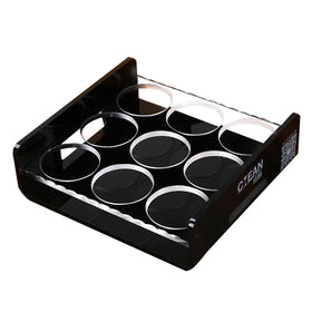 Customized Acrylic Glass Shelf Rack Bar Whiskey Drinking Cup Holder Curling Rock Shot Glass Holder for Nightclub