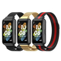 Band7 Reloj Wrist Smartwatch Correa Magnetic Stainless Steel Milanese Smart Watch Strap for Huawei Band 7