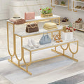 Multilayer Gold Silver Display Nesting Table Stand Shoe Bag Storage Display Shelves Store Fixtures