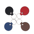 Promotion Fashional Souvenir Gifts  Laser Blank Round Shape Leather Keychains