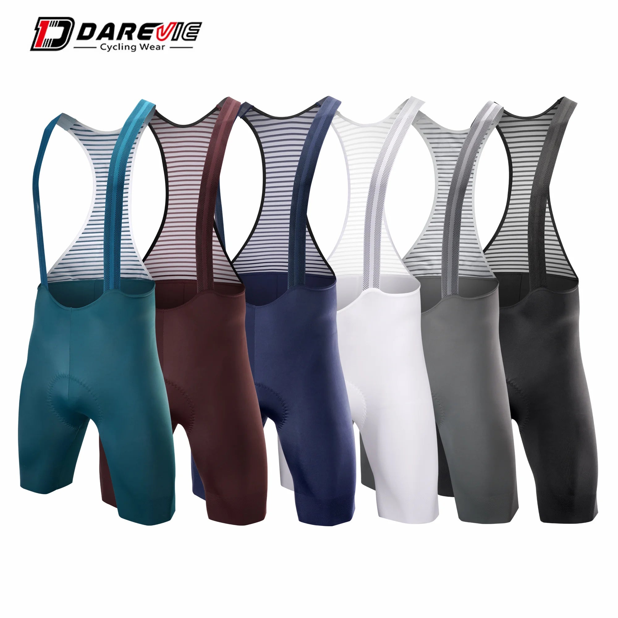 DAREVIE Summer Design Fabric Updated Breathable Sweat Wicking OEM Men Cycling Bib Shorts