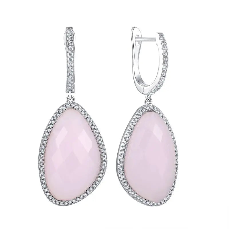 925 Sterling Silver Bulk Wholesale Order Vintage Irregular Turtle Flour Glass Gemstone 925S Jewelry Earrings