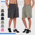 Custom Logo Unisex Summer Sweat Shorts Screen Printing Streetwear Vintage Sun Faded Acid Wash Shorts Heavyweight Cotton Men