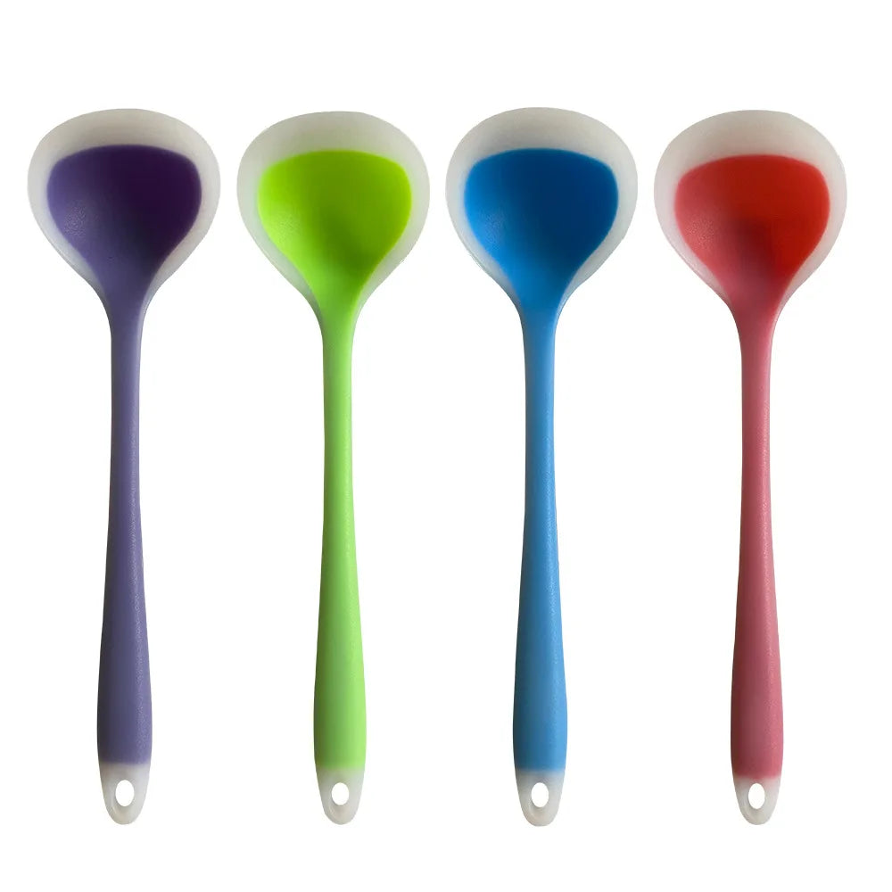 Heat Resistant Kitchen Tools Soup Server Spoon Silicone Ladle