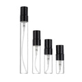 2ml 3ml 5ml 10ml Shiny Golden Silver Black Tube Shaped Custom logo Refillable Perfume Sample Spray Tester Atomizer Bottle