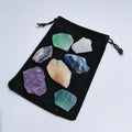 Huiying Best Quality China Manufacturer Seven Rough Chakra Crystal Energy Cleansing Kits Stone Crafts