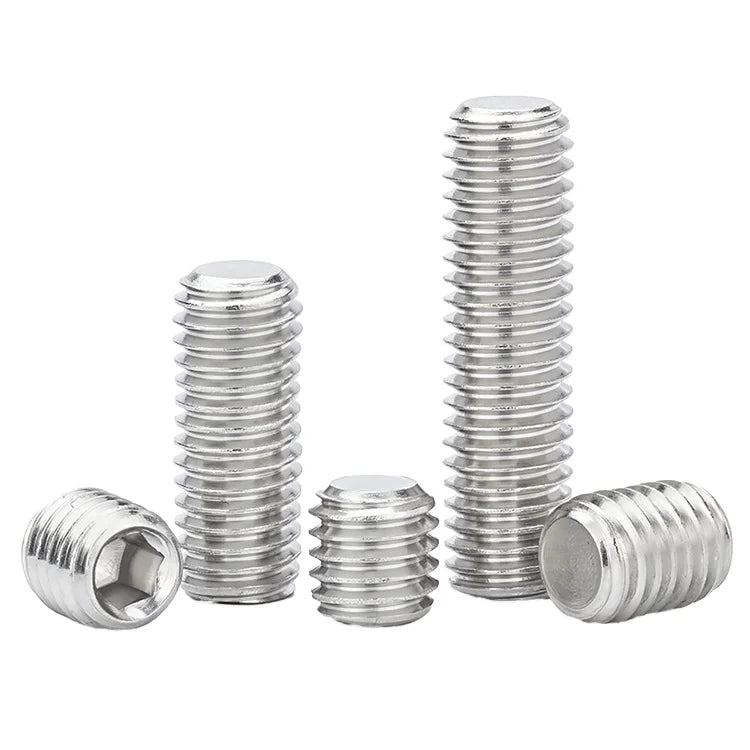 High Precision 304 Stainless Steel Plain Finish Metric A2-70 Din914 Torx Drive Ball Point Headless Set Thread Grub Screws Model