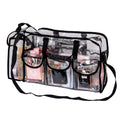 Custom Holographic Vinyl Transparent Beauty Bag Clear PVC Zipper Bag Beauty Bags Cosmetic Makeup Handbag