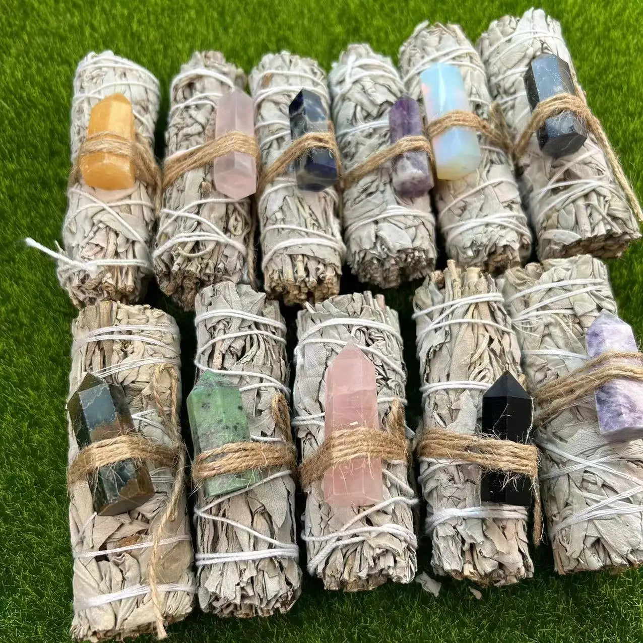 Love Crystal Women Healing Crystal Sage With Point for Chakra Gift Meditation