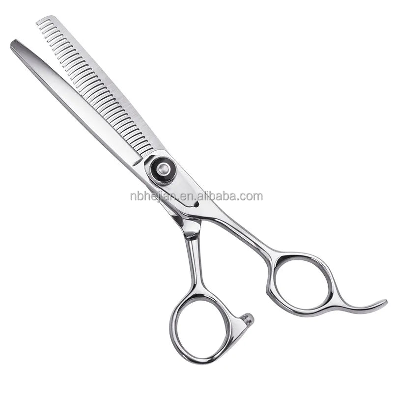 Professional Beauty 440C Steel Reversed Thinning Scissors 59-60 HRC 6"