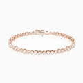 SGARIT Customizable 2.16 Carat Moissanite Tennis Bracelet 14K Rose Gold with GRA 2.16 Cut Ladies Diamond Bracelet