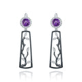 Abiding Jewelry Wholesale Amethyst Gemstone Earring Hot Sale 925 Silver Earring Handmade Design Earring Jewelry