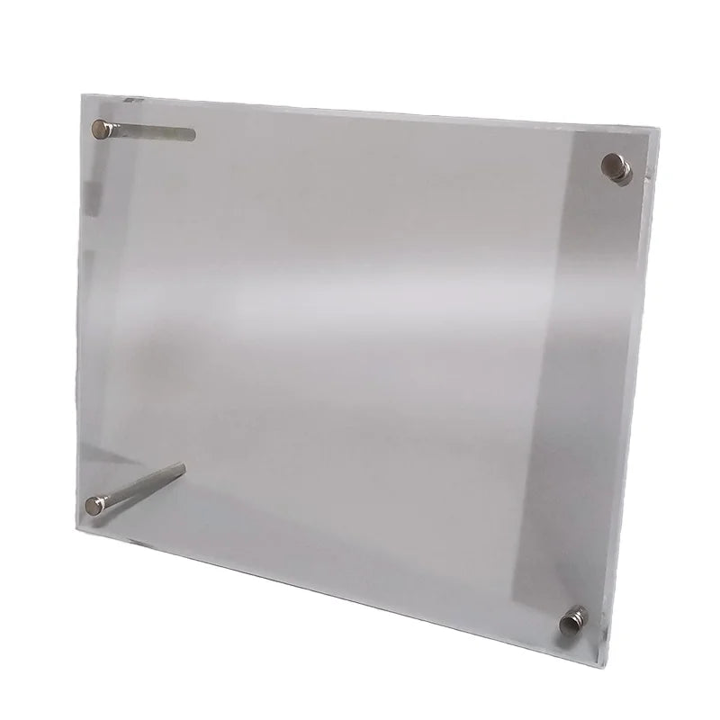 Two Ways Photo Display Acrylic Frame Counter Acrylic Photo Frame With Screw Support