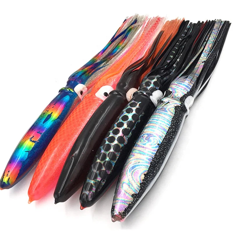 15'' Shell Bulb Squid Lures 50g Squid Bulb Head Trolling Lures Big Game Fishing Saltwater Offshore Bulb 15