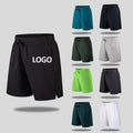 Custom Logo Summer Men's Running Shorts Elastic Quick Drying Five Point Trousers Casual Men's Beach Shorts
