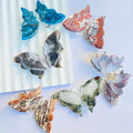 Wholesale Factory Price Mix Materials Butterfly Hairpin Crystal Crafts Healing Stone obsidian quartz crystal Animals for Gift