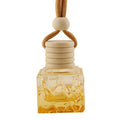 8ml Wholesale Hanging Pendant Car Scent Empty Hanging Car Aroma Diffuser Glass Bottles Perfume Bottle With Wooden Cap MegaBDM