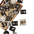 46pcs Per Pack Old Time Series Mini Boxed Stickers Retro Scrapbook Diary Sticker Set Notebook DIY Phone CaseLabel