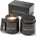 Customizable Logo Design Low MOQ Eco-Friendly Natural Aromatherapy Long Burning Black Glass Jar Soy Wax Handmade Ramadan Bars