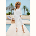 Loose Bikini Tops Wholesale Drawstring Beach Cover up Custom logo Backless Bikini Skirt Factory Directly